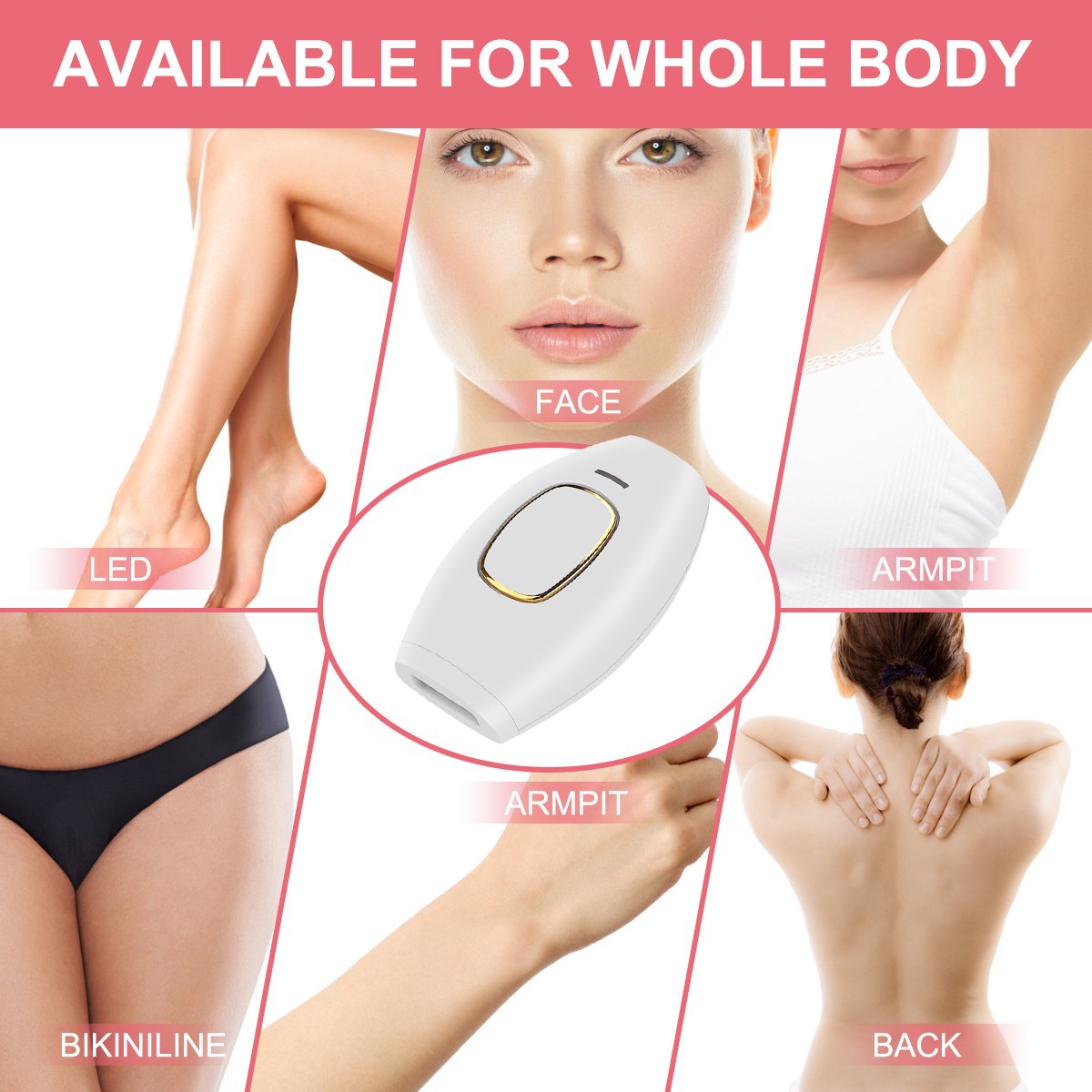 🌸Portable IPL Hair Removal laser – Face & Body
