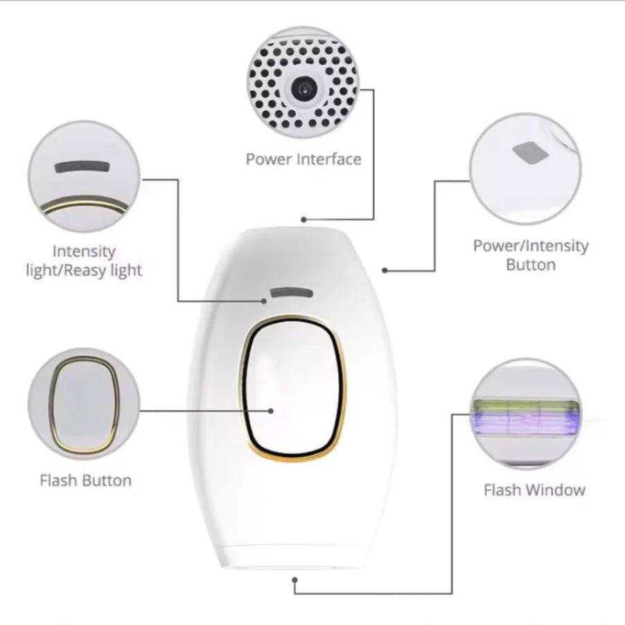 🌸Portable IPL Hair Removal laser – Face & Body